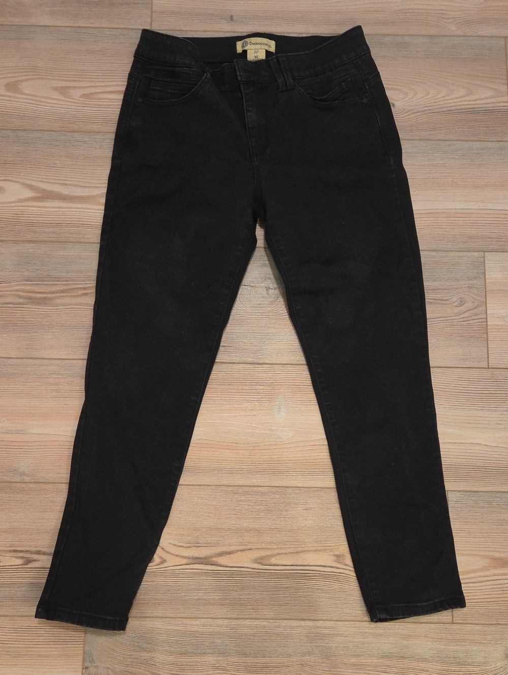 Democracy Black Skinny High-Rise Jeans With "AB" Technology Size 10